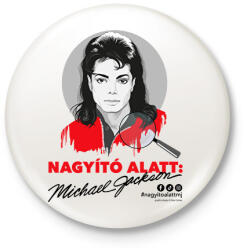 printfashion Nagyító alatt MJ 5 - Kitűző, hűtőmágnes - Fehér (17233512)