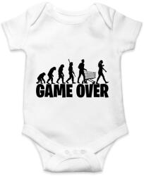 printfashion Game over evolúció fekete - Baba Body - Fehér (17471490)