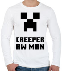 printfashion creeper aw man - Férfi hosszú ujjú póló - Fehér (17417428)