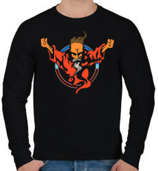 printfashion Thunderdome - Férfi pulóver - Fekete (16906088)