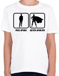 printfashion Más apuka vs Az én apukám - Gyerek póló - Fehér (17464740)