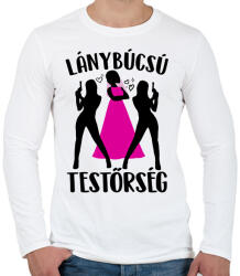 printfashion Lánybúcsú testőrség - Férfi hosszú ujjú póló - Fehér (17468840)