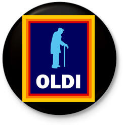 printfashion OLDI (b) - Kitűző, hűtőmágnes - Fekete (16907645)