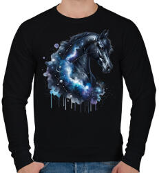 printfashion ló - Férfi pulóver - Fekete (17273600)