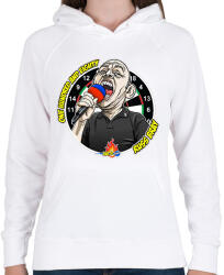 printfashion Russ Bray - Száznyolcvan - Női kapucnis pulóver - Fehér (17211060)