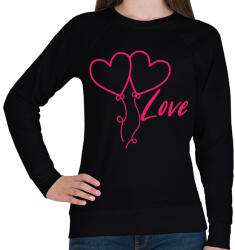 printfashion Love - Női pulóver - Fekete (17221367)