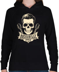 printfashion Rockabilly 2 - Női kapucnis pulóver - Fekete (16928300)