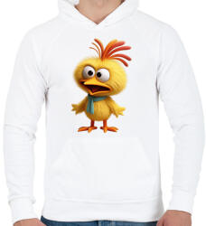 printfashion Csibe 01 - Férfi kapucnis pulóver - Fehér (17192539)