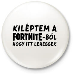 printfashion Fortnite - Kitűző, hűtőmágnes - Fehér (17024066)
