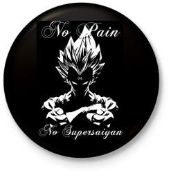 printfashion no supersaiyan - Kitűző, hűtőmágnes - Fekete (17409083)