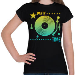 printfashion Dj - Női póló - Fekete (17481022)
