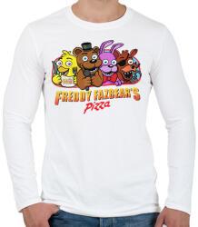 printfashion Freddy Fazbear - Férfi hosszú ujjú póló - Fehér (17168307)