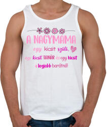 printfashion Nagymama legjobb barátnő - Férfi atléta - Fehér (17447542)