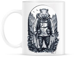 printfashion Túrázó capybara - Bögre - Fehér (17183868)
