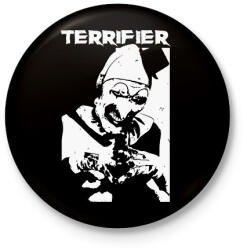 printfashion Terrifier - Kitűző, hűtőmágnes - Fekete (16888707)