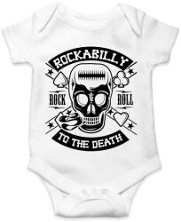 printfashion Rockabilly fekete - Baba Body - Fehér (16929511)