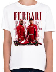 printfashion Ferrari 2025 Forma1 - Gyerek póló - Fehér (17311206)
