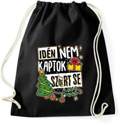 printfashion Idén nem kaptok szart se - Sportzsák, Tornazsák - Fekete (16915144)