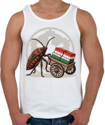 printfashion A Birodalom szekerét tolom - Férfi atléta - Fehér (17347246)