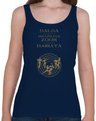 printfashion Salsa Zouk Bachata dancer S0204 gold - Női atléta - Sötétkék (16942791)
