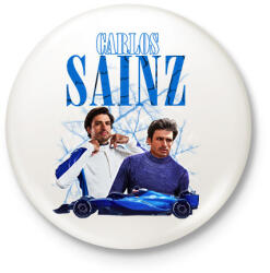 printfashion Carlos Sainz Williams 2025 - Kitűző, hűtőmágnes - Fehér (17316270)