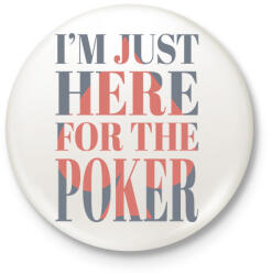 printfashion Póker - Kitűző, hűtőmágnes - Fehér (17184380)