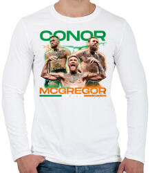 printfashion Conor McGregor - Férfi hosszú ujjú póló - Fehér (17340972)