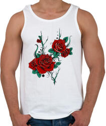 printfashion Virág - Férfi atléta - Fehér (17394166)