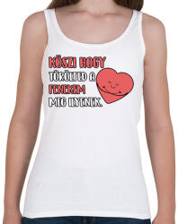 printfashion Köszi hogy törölted a fenekem meg ilyenek - Női atléta - Fehér (17425553)