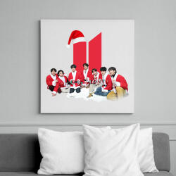 printfashion BTS Karácsony - Vászonkép - Fehér (16874692)