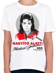 printfashion Nagyító alatt MJ 5 - Gyerek póló - Fehér (17233180)