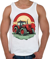 printfashion Traktor - Férfi atléta - Fehér (17044339)