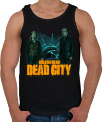 printfashion Walking Dead Dead city - Férfi atléta - Fekete (16893329)