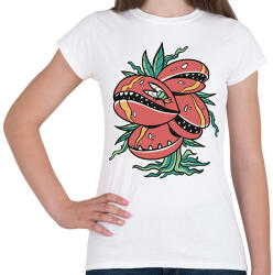 printfashion Húsevő növény - Női póló - Fehér (17085166)