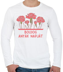 printfashion Boldog Anyák napját - Férfi hosszú ujjú póló - Fehér (17428678)