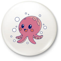 printfashion Polip - Kitűző, hűtőmágnes - Fehér (17105616)