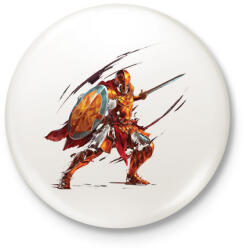 printfashion Lovag - Kitűző, hűtőmágnes - Fehér (17179390)