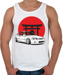 printfashion Honda civic - Férfi atléta - Fehér (17292910)