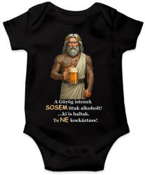 printfashion Az istenek sosem. . . - Baba Body - Fekete (17483641)