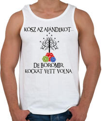 printfashion Boromir kockát hozott volna - Férfi atléta - Fehér (16966589)
