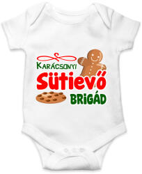 printfashion Karácsonyi sütievő brigád - Baba Body - Fehér (16910106)