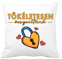 printfashion Tökéletesen összeillünk - Páros póló - Párnahuzat, Díszpárnahuzat - Fehér (17247893)