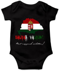 printfashion magyar vagyok 2 - Baba Body - Fekete (17421779)