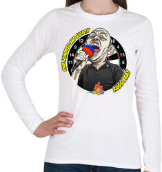 printfashion Russ Bray - Száznyolcvan - Női hosszú ujjú póló - Fehér (17211045)