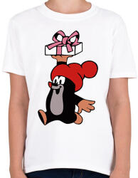 printfashion Kisvakond Karácsony - Gyerek póló - Fehér (16945536)