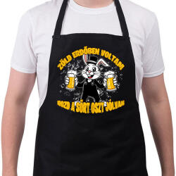 printfashion Zöld erdőben voltam hozd a sört oszt jólvan! - Kötény - Fekete (17385119)
