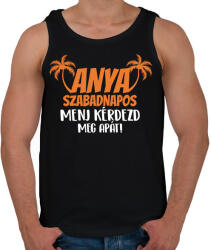 printfashion Anya szabadnapos - Férfi atléta - Fekete (17424603)