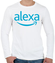 printfashion Alexa Otthon Alexa - Férfi hosszú ujjú póló - Fehér (17146162)