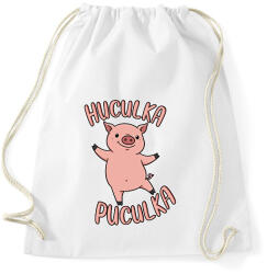 printfashion Huculka Puculka malac - Sportzsák, Tornazsák - Fehér (17363120)