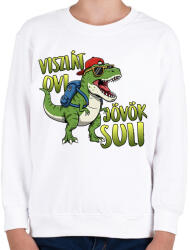 printfashion Viszlát ovi jövök suli - Gyerek pulóver - Fehér (17487820)